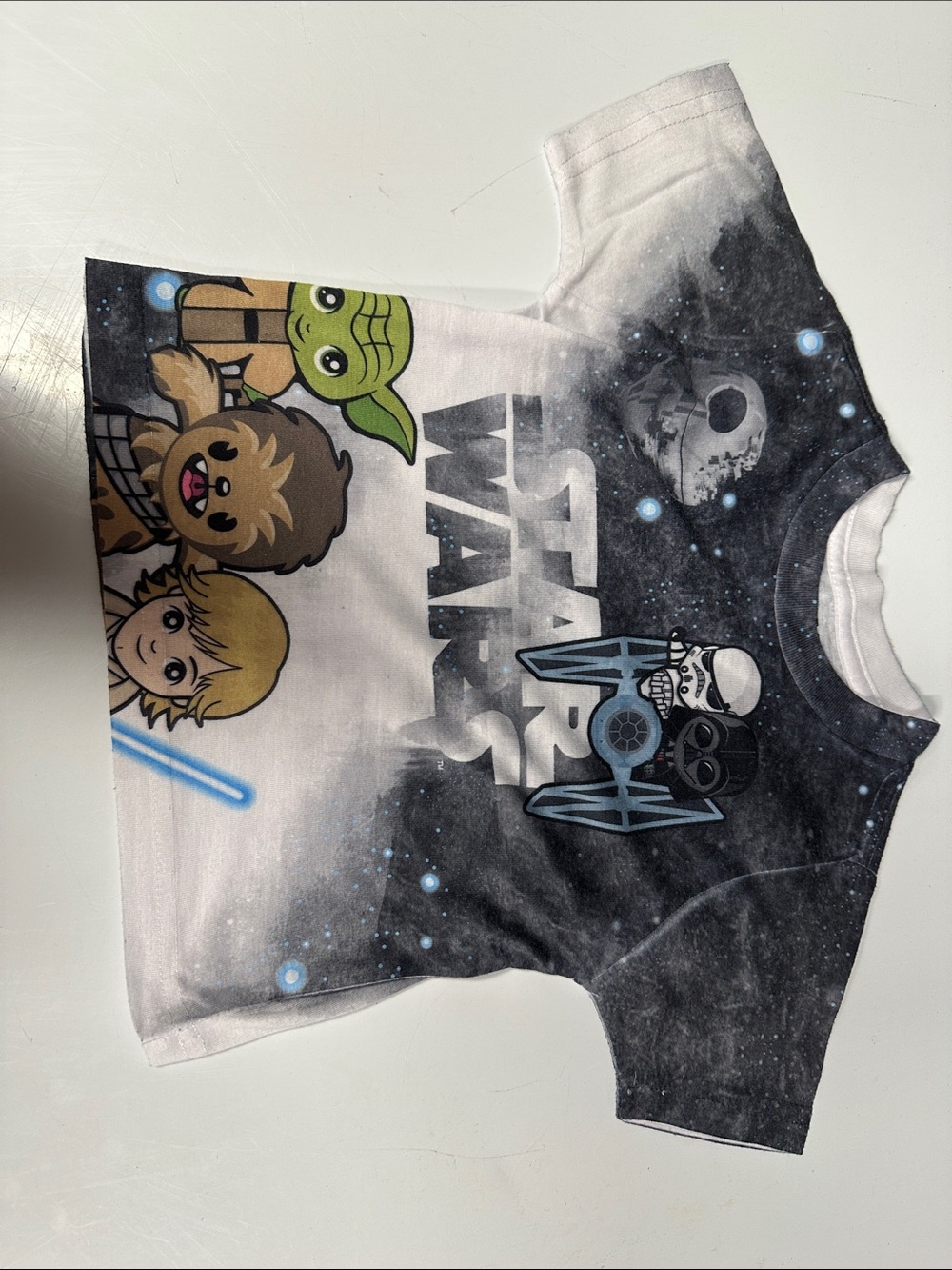 Star Wars Kids Black, White & Green Character Graphic Tee